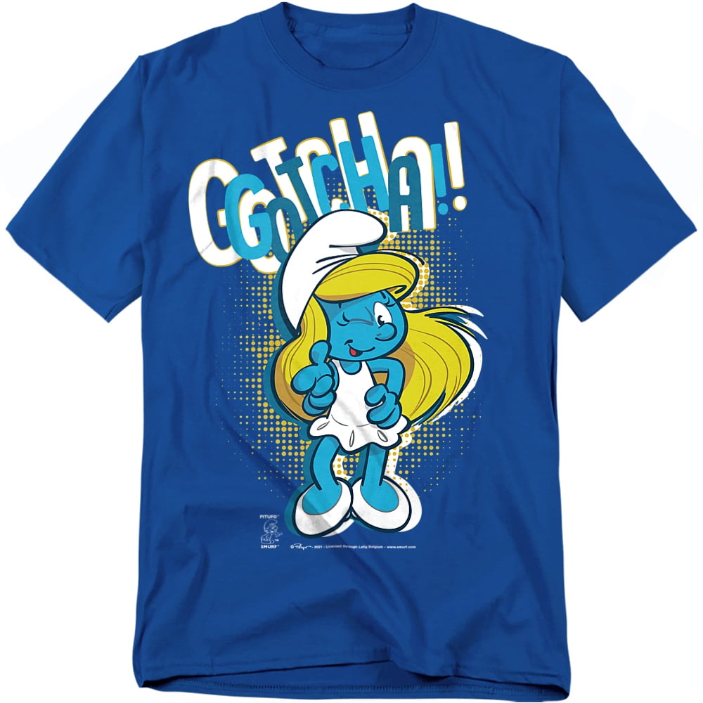 The Smurfs T-Shirt Smurfette Gotcha! Unisex Graphic Tee For Men & Women ...
