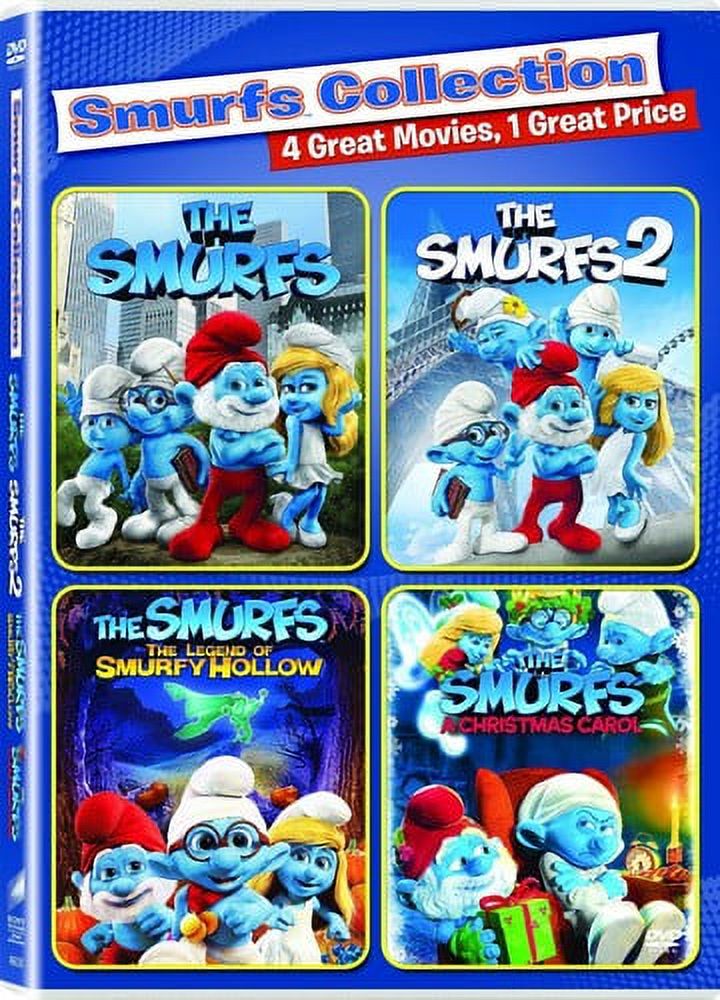 The Smurfs / The Smurfs 2 / The Smurfs: The Legend of Smurfy Hollow / The Smurfs: A Christmas Carol (DVD Sony Pictured) - image 1 of 5
