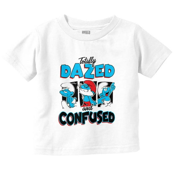 The Smurfs Totally Dazed and Confused Toddler Boy Girl T Shirt Infant Toddler Brisco Brands 6M