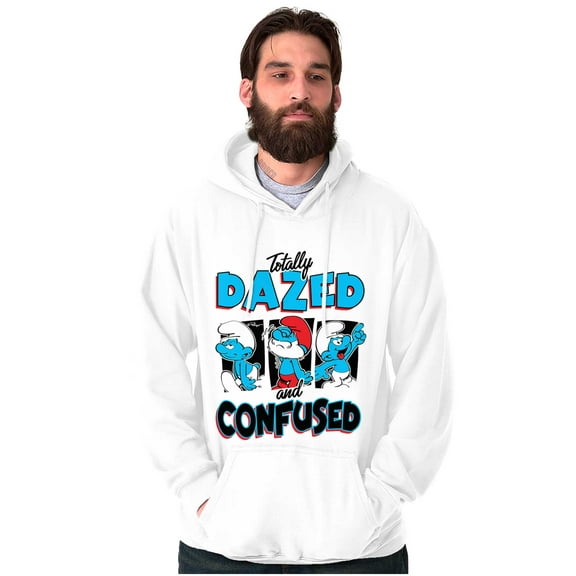 The Smurfs Totally Dazed and Confused Unisex Plus Size Hoodie Brisco Brands 2X