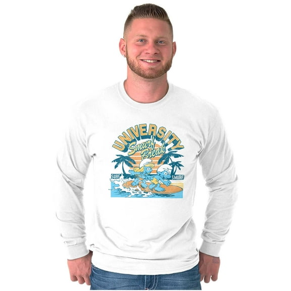 The Smurfs University Spring Break Long Sleeve TShirt Men Women Brisco Brands S