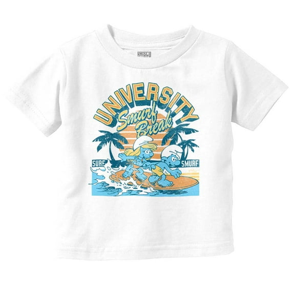 The Smurfs University Spring Break Toddler Boy Girl T Shirt Infant Toddler Brisco Brands 6M