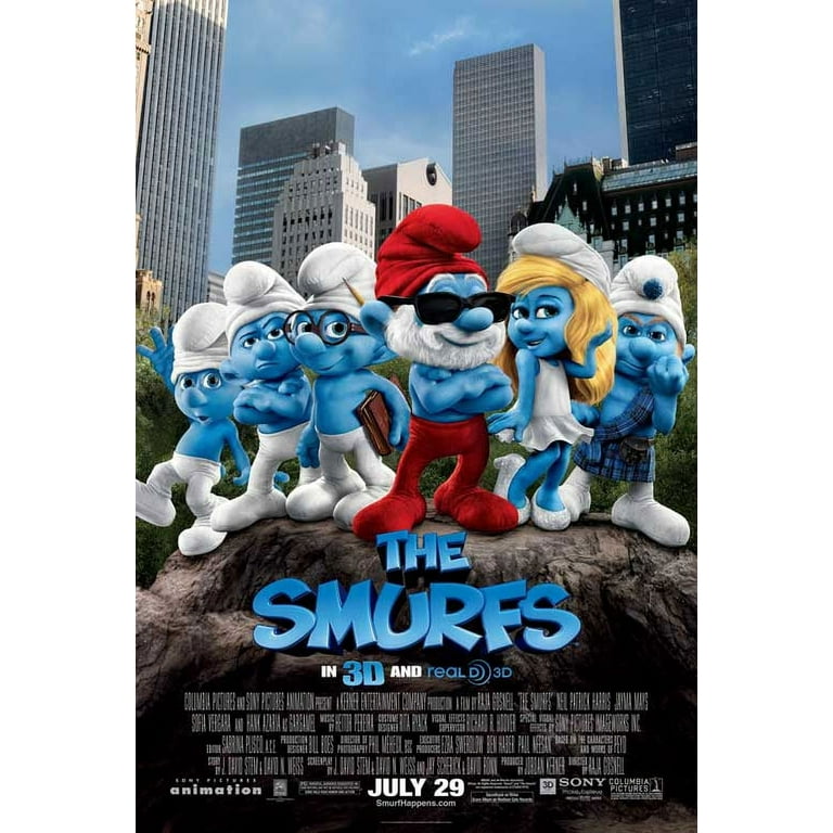 Smurfs on sale movie poster