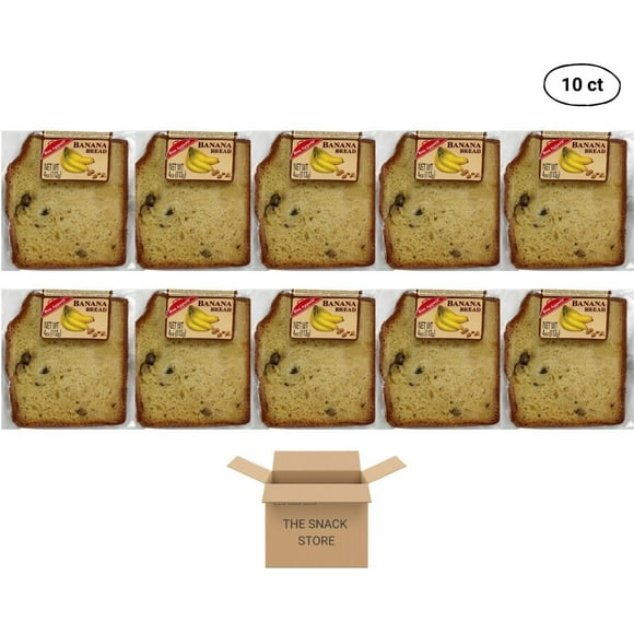 The Snack Store Bundle Bon Appetit Banana Bread, Pack of 10 (4 oz)