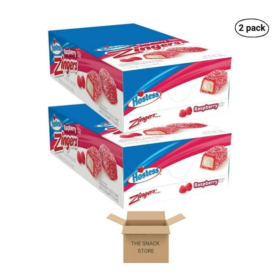 The Snack Store Bundle Hostess Raspberry Zingers, 4.02 Ounce, 12 Count Triple Packs, 36 Total Zingers!