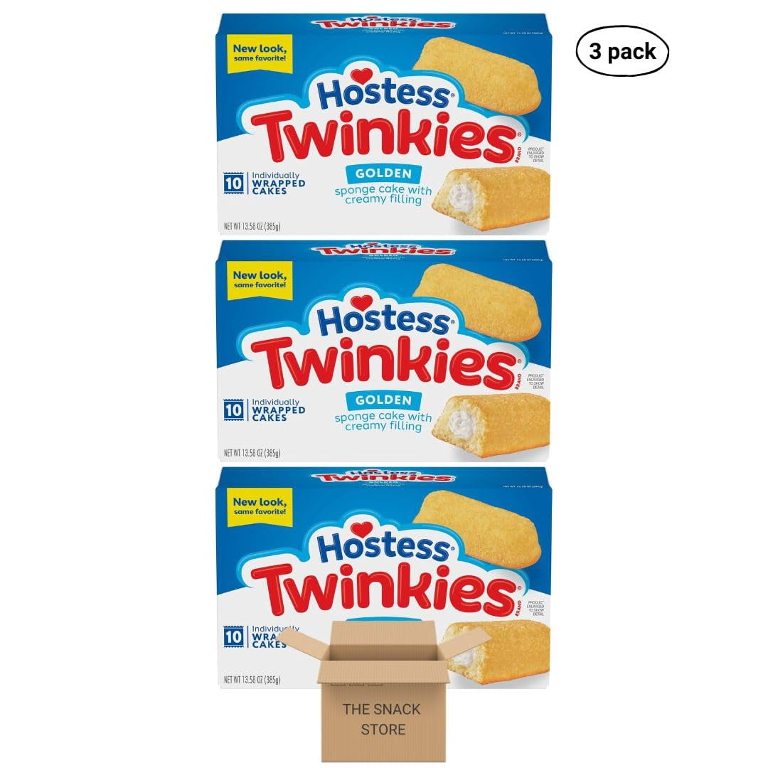 The Snack Store Bundle Hostess Twinkies Golden Sponge Cake with Creamy ...