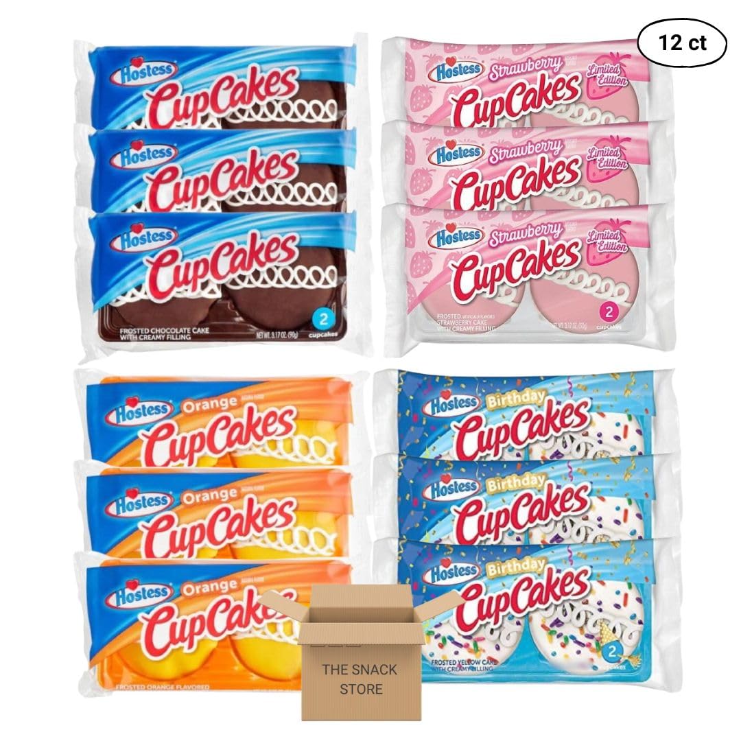 Hostess Snack Cake & Cupcake Variety Pack By TRIBECA CURATIONS – 54 Cakes