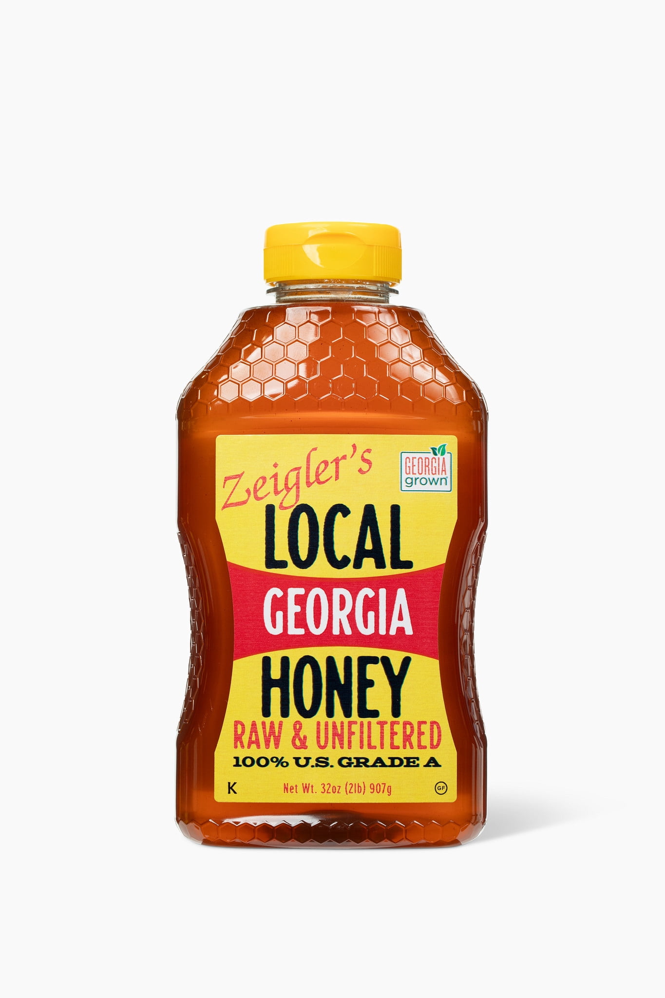 Zeigler's Georgia Honey 32oz Local, Raw, Unfiltered, Squeeze Bottle
