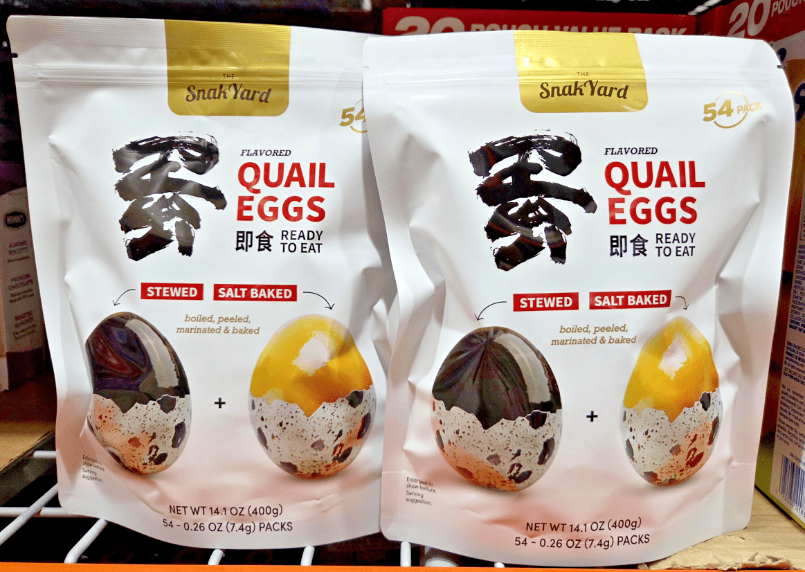 The SnakYard Ground Coffee Stewed & Salt Baked Quail Eggs 14.1oz 400g (2 Bags)