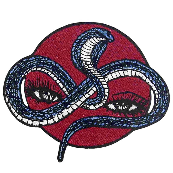 The Snake Eyes Patch Embroidered Applique Badge Iron On Sew On Emblem