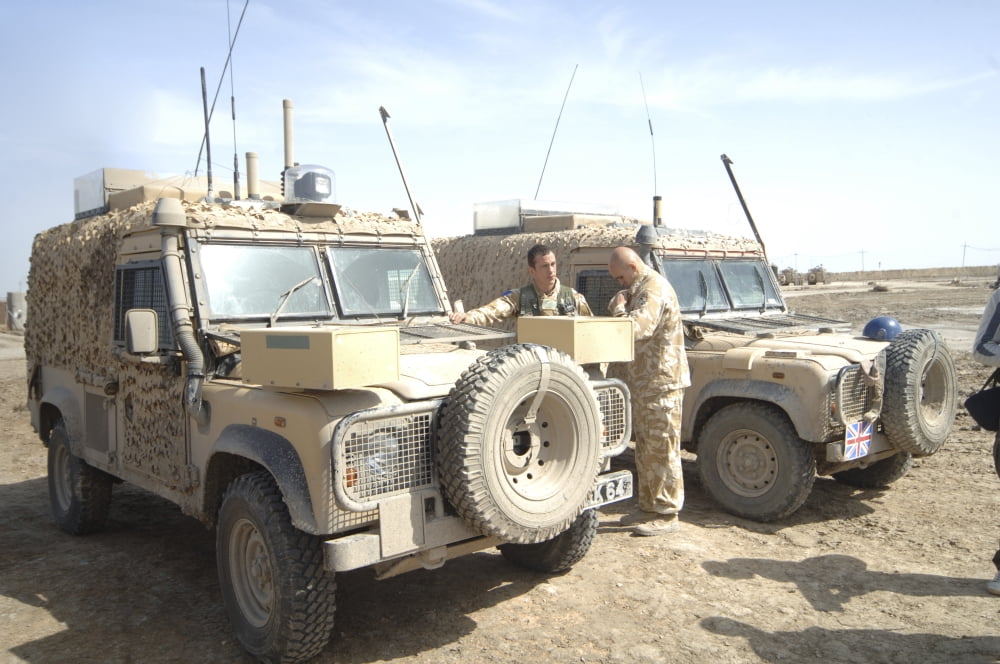 The Snatch Land Rover used by the British Army Canvas Art - Andrew ChittockStocktrek Images (17 x 12)