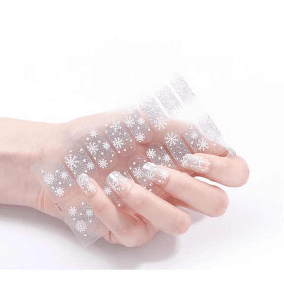 The Snowflake Gel Nails
