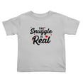 thumbnail image 1 of The Snuggle Is Real Cute Toddler T-Shirts for Boys Girls (Gray, 5/6T), 1 of 5