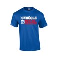 thumbnail image 1 of The Snuggle is Real Funny Adult Short Sleeve T-shirt-Royal-Small, 1 of 4