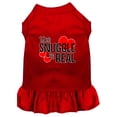 thumbnail image 1 of Dog Dress, Pet Dog  Cat Dress Screen Printed, "The Snuggle Is Real", 1 of 11