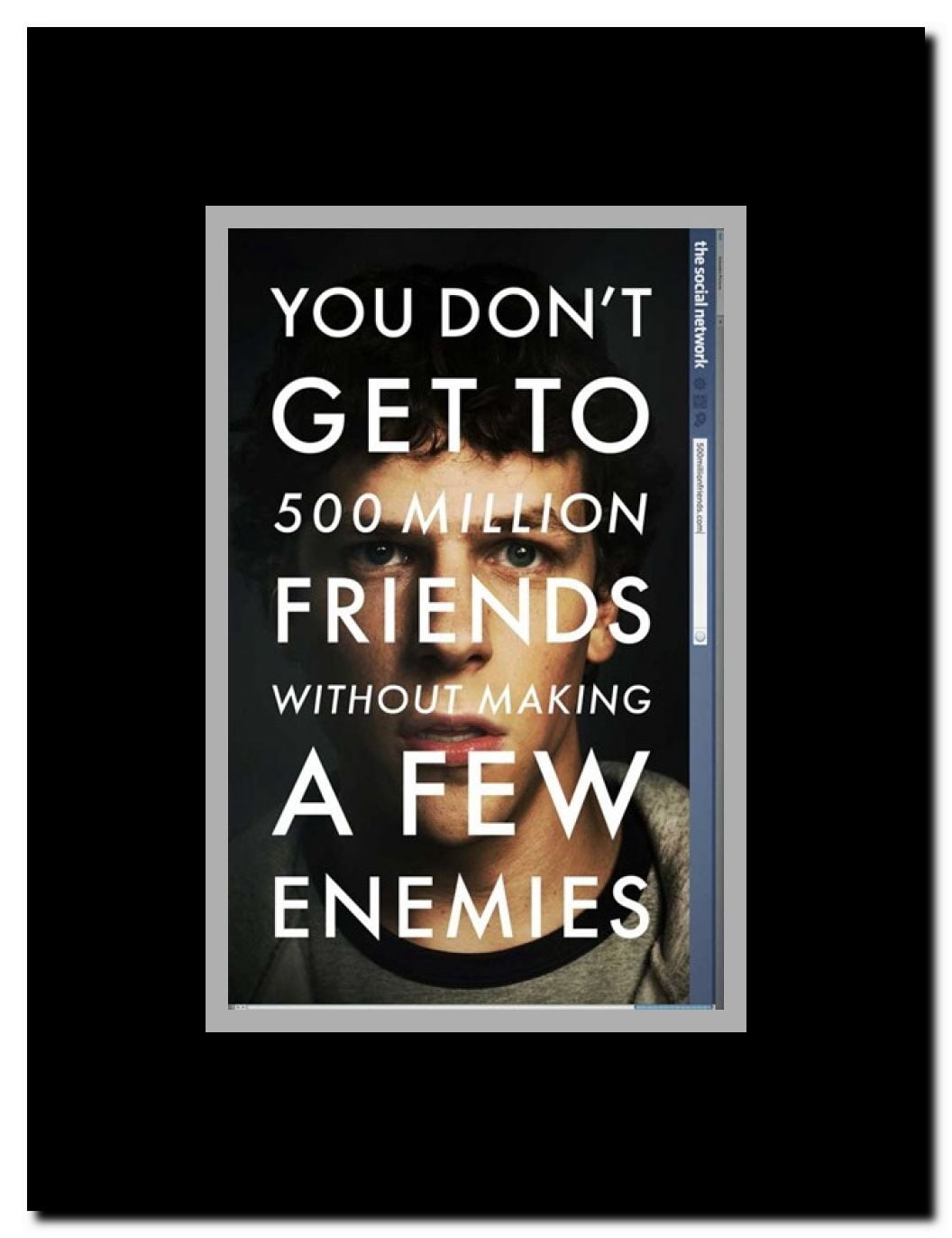 The Social Network Framed Movie Poster