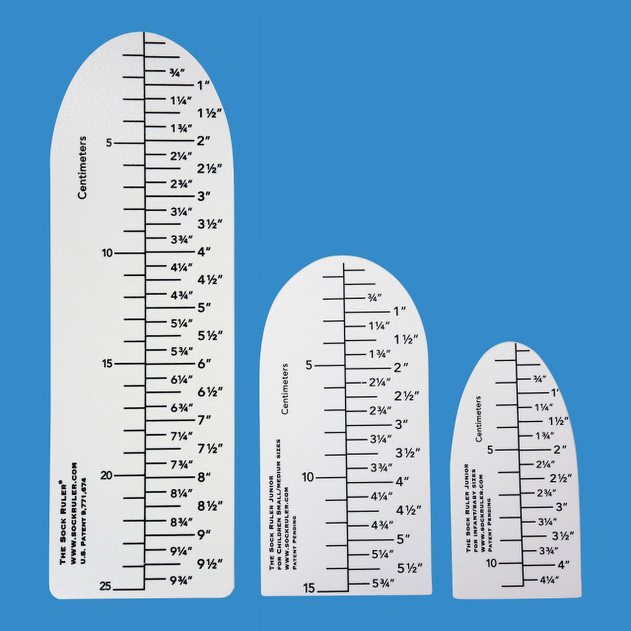 The Sock Ruler - Combination Contains The Adult, Junior and Infant ...