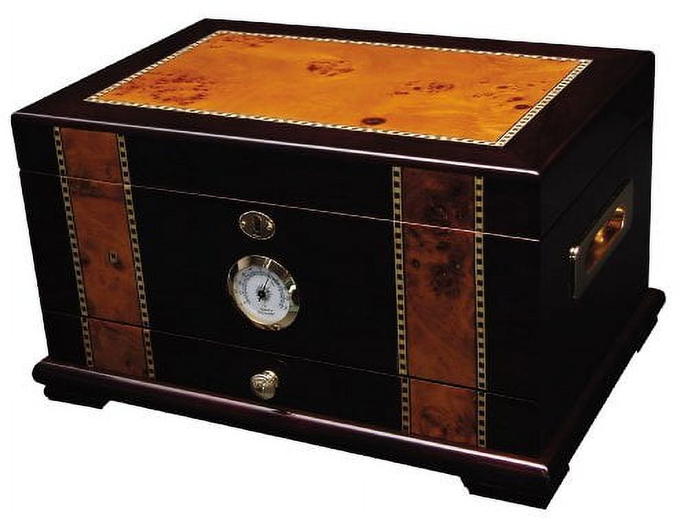 The Solana Cigar Humidor, 100 Cigar Capacity, High Gloss Rosewood