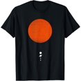 thumbnail image 1 of The Solar System | Minimal Solar System Design Graphic T-Shirt men and women can wear, black, white, gifts, 1 of 4
