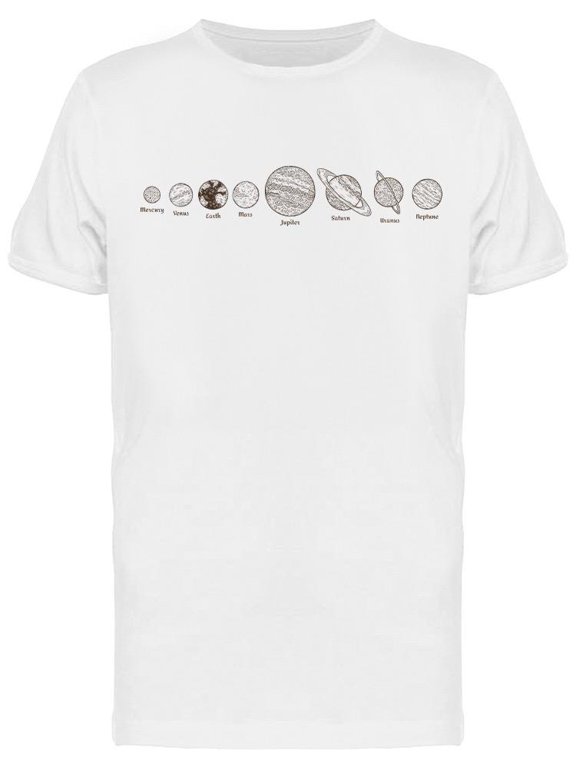 The Solar System Planets T-Shirt Men -Image by Shutterstock, Male x-Large