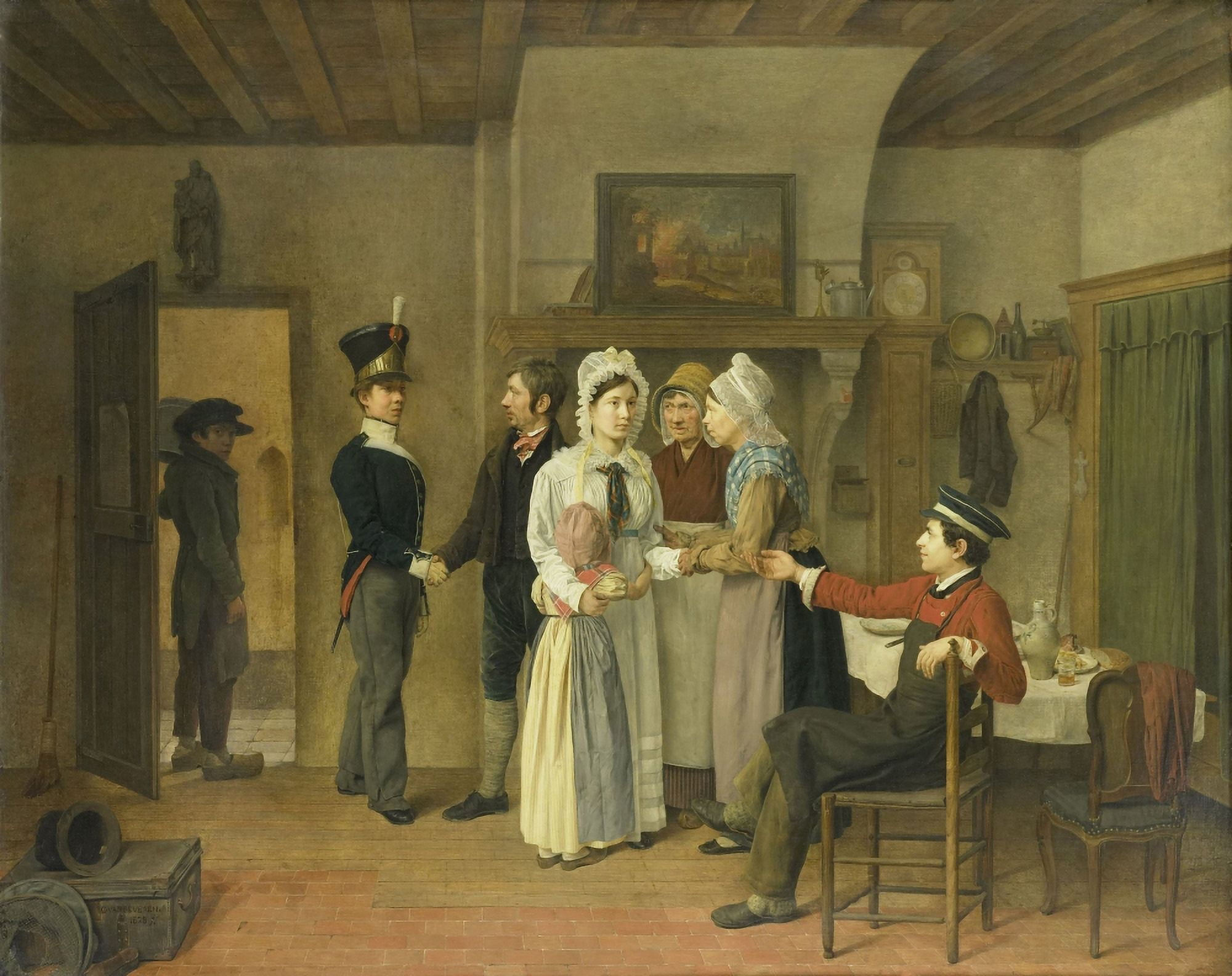 The SoldierS Farewell Canvas Art - (36 x 24)