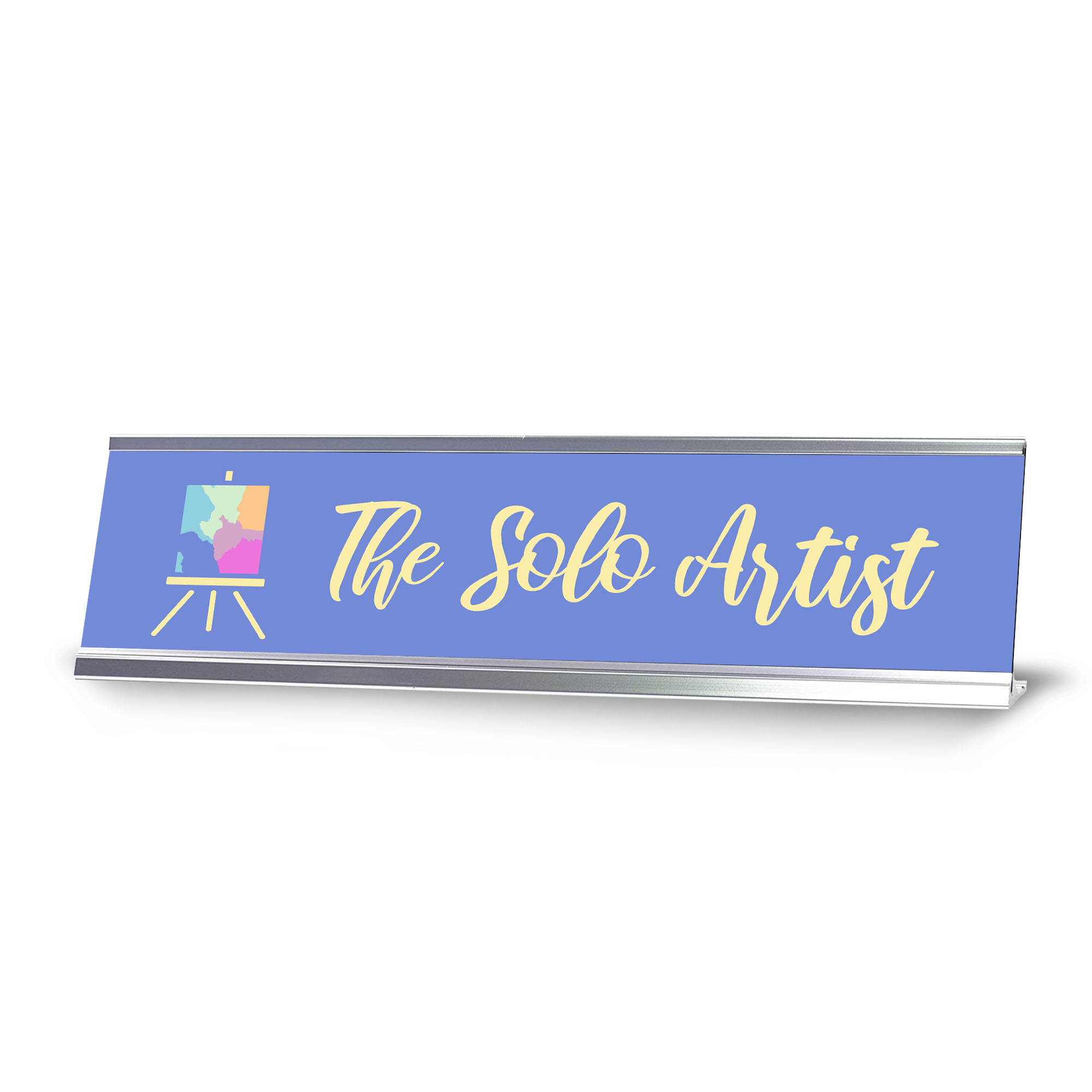 The Solo Artist, Silver Frame, Desk Sign (2x8) - Walmart.com