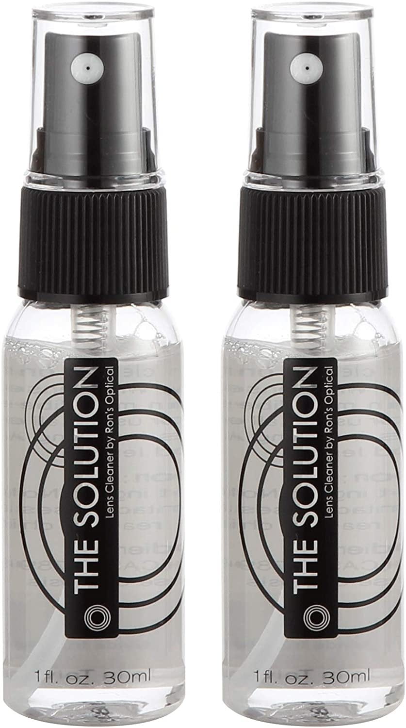 The Solution Lens Cleaner Spray Pack of 21oz Alcohol Free Eyeglass
