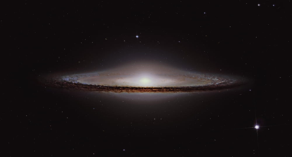 The Sombrero Galaxy Canvas Art - Roberto ColombariStocktrek Images (38 x 21)