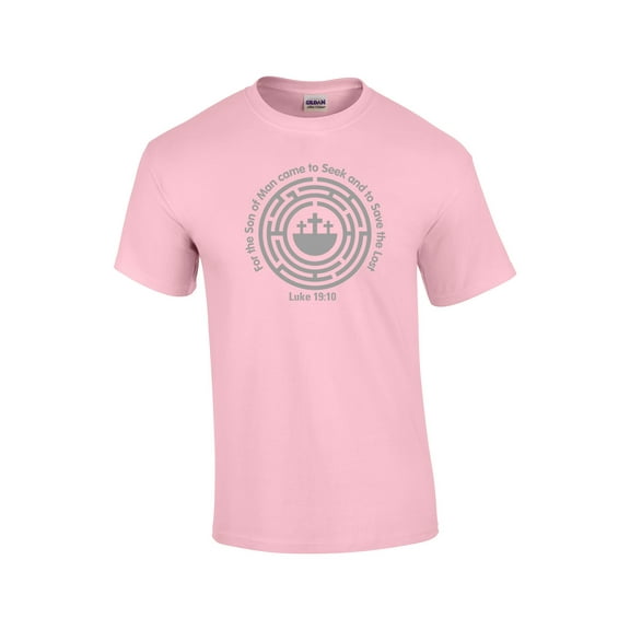 The Son of Man Came to Seek and to Save The Lost Luke 19:10 Christian Shirt-lightpink-Small