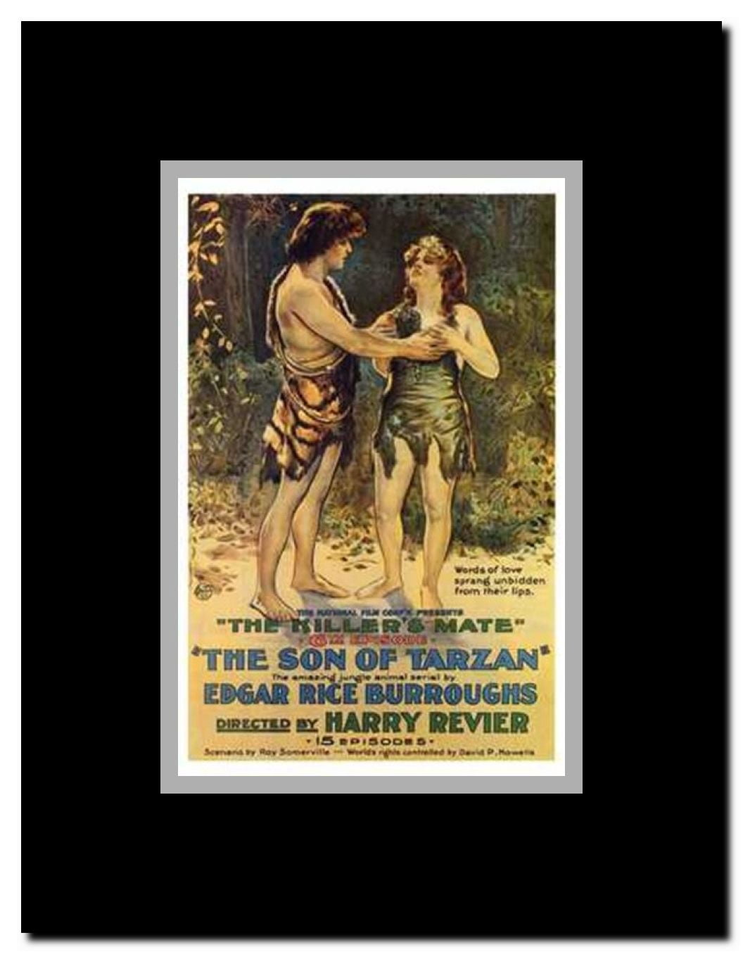 The Son of Tarzan c.1920 - style B Framed Movie Poster