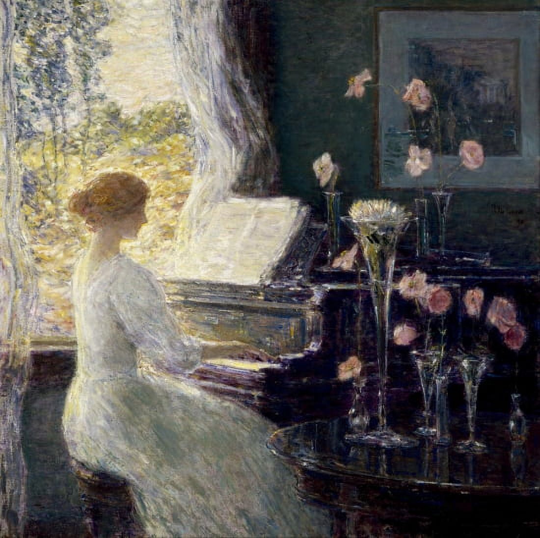 The Sonata Canvas Art - Childe Hassam (24 x 36)