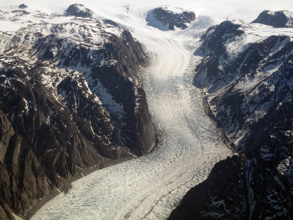 The Sondrestrom Glacier in Greenland Canvas Art - Stocktrek Images (33 x 25)