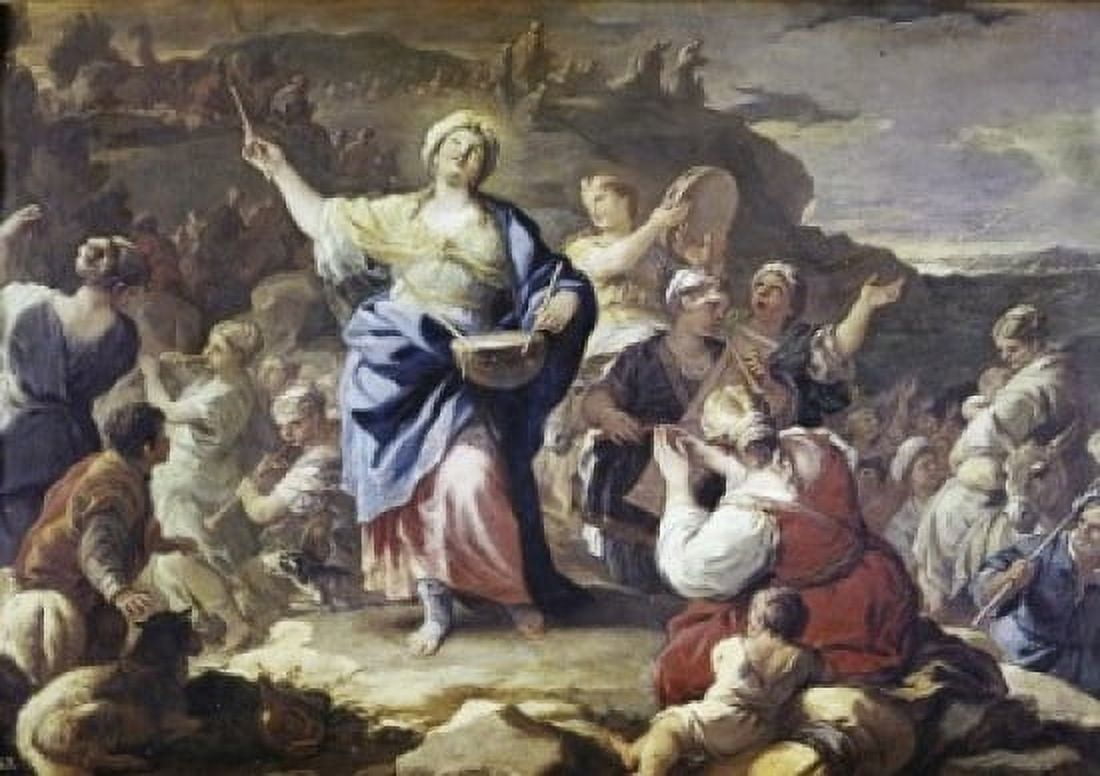 The Song of the Prophetess Luca Giordano (1634 -1705 Italian) Canvas Art - Luca Giordano (18 x 24)