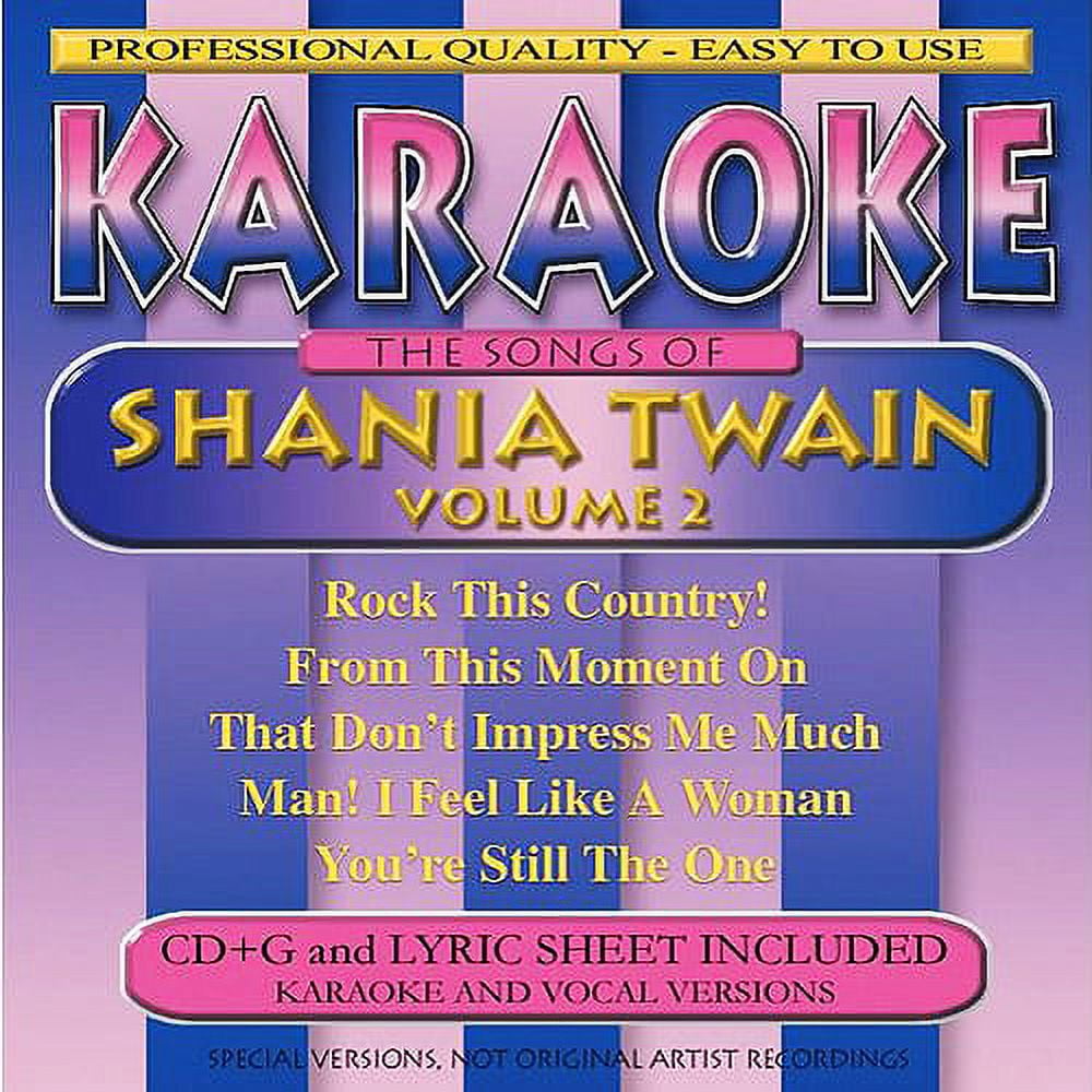 The Songs of Shania Twain, Vol. 2 (CD) by Karaoke