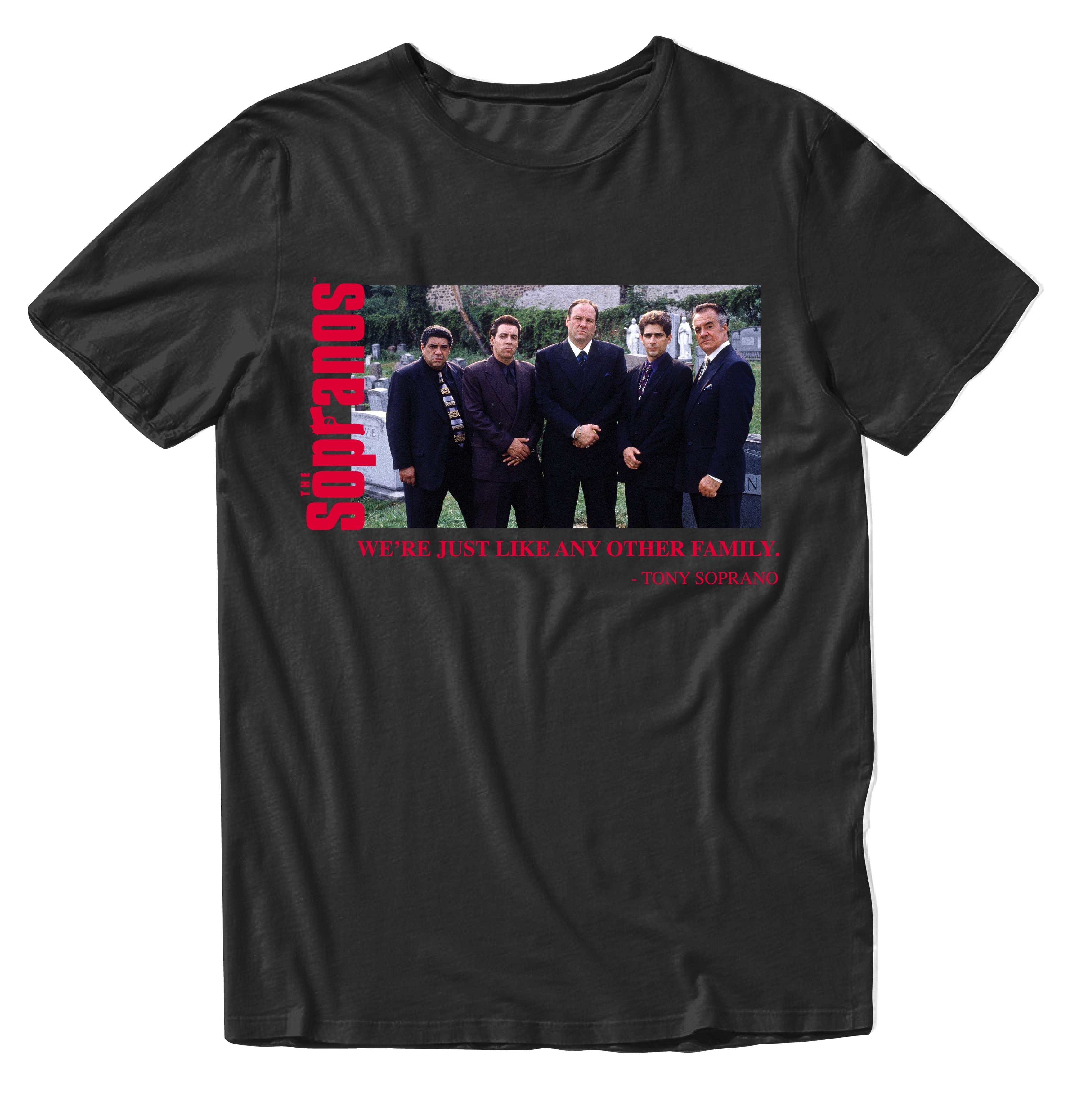 Walmart Official The Sopranos T-Shirt, Black, Sizes S-XXL, Tony Soprano ...