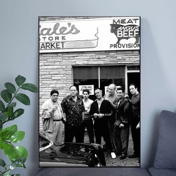 The Sopranos Mob Cast Satriale's Poster Wall Art Decor Iconic Poster Size 24''x36'' - Googate