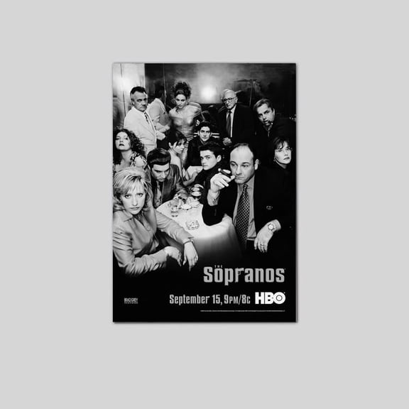 The Sopranos Poster Black and White Film Styled Poster Size 24''x36'' Googate