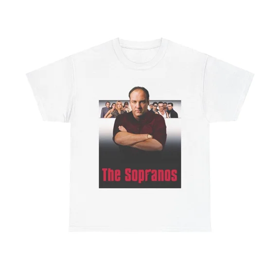 The Sopranos Tshirt Vintage Retro Italian Tv Series NY Unisex Heavy Cotton Tee