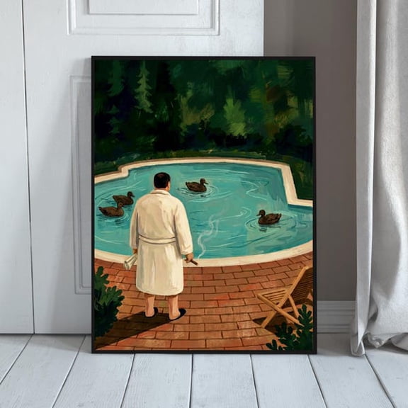 The Sopranos Wall Art, Tony Soprano Poster, HBO Crime Drama Series Print,, Unframed Paper Poster 16x20in