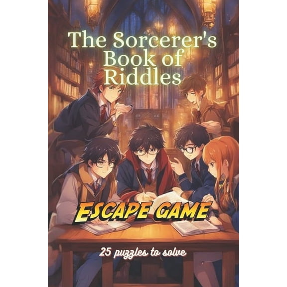 The Sorcerer's Book of Riddles: Escape Game: Color Edition, (Paperback)