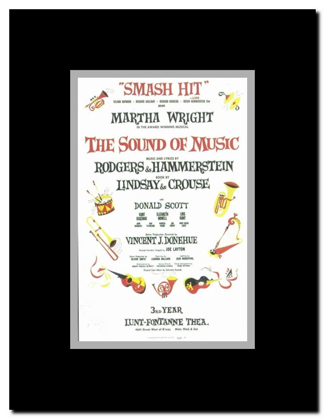 The Sound of Music (Broadway) Framed Movie Poster
