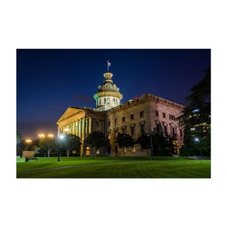 The South Carolina State House 02 - Columbia South Carolina Photography Unframed Wall Art Print 5 x 7 inches