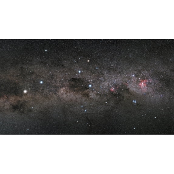 The Southern Cross and the Pointers in the Milky Way Poster Print
