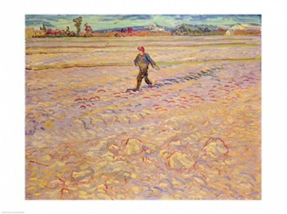 The Sower 1888 Canvas Art - Vincent Van Gogh (24 x 18)