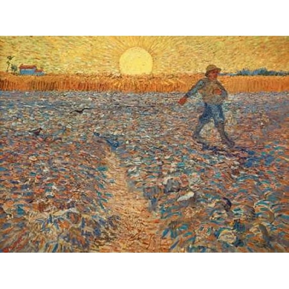 The Sower Poster Print by Vincent Van gogh (22 x 28)