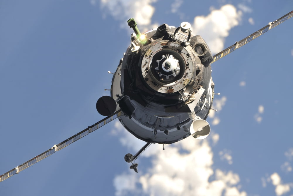 The Soyuz TMA-20 spacecraft Canvas Art - Stocktrek Images (34 x 23)
