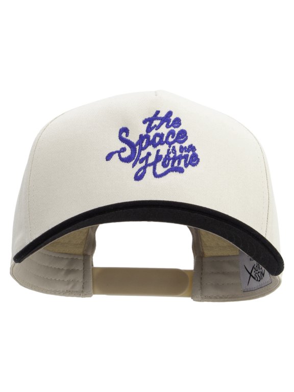 The Space Is Our Home Embroidered Premium Pro Style 5 Panels Cap - Black Stone OSFM