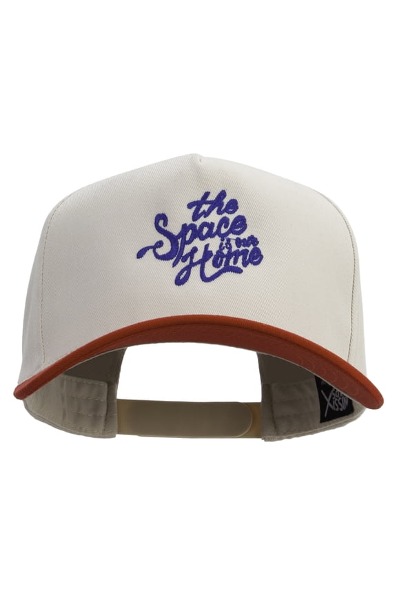 The Space Is Our Home Embroidered Premium Pro Style 5 Panels Cap - Red Stone OSFM