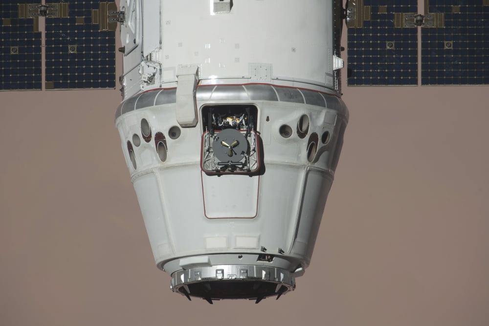 The SpaceX Dragon commercial cargo craft Canvas Art - Stocktrek Images (35 x 23)