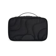 Bagsmart Unisex Large Capacity Toiletry Bag, Travel and Organizer Makeup Cosmetic Bag with Handle for Your Essentials, Men and Women, Black